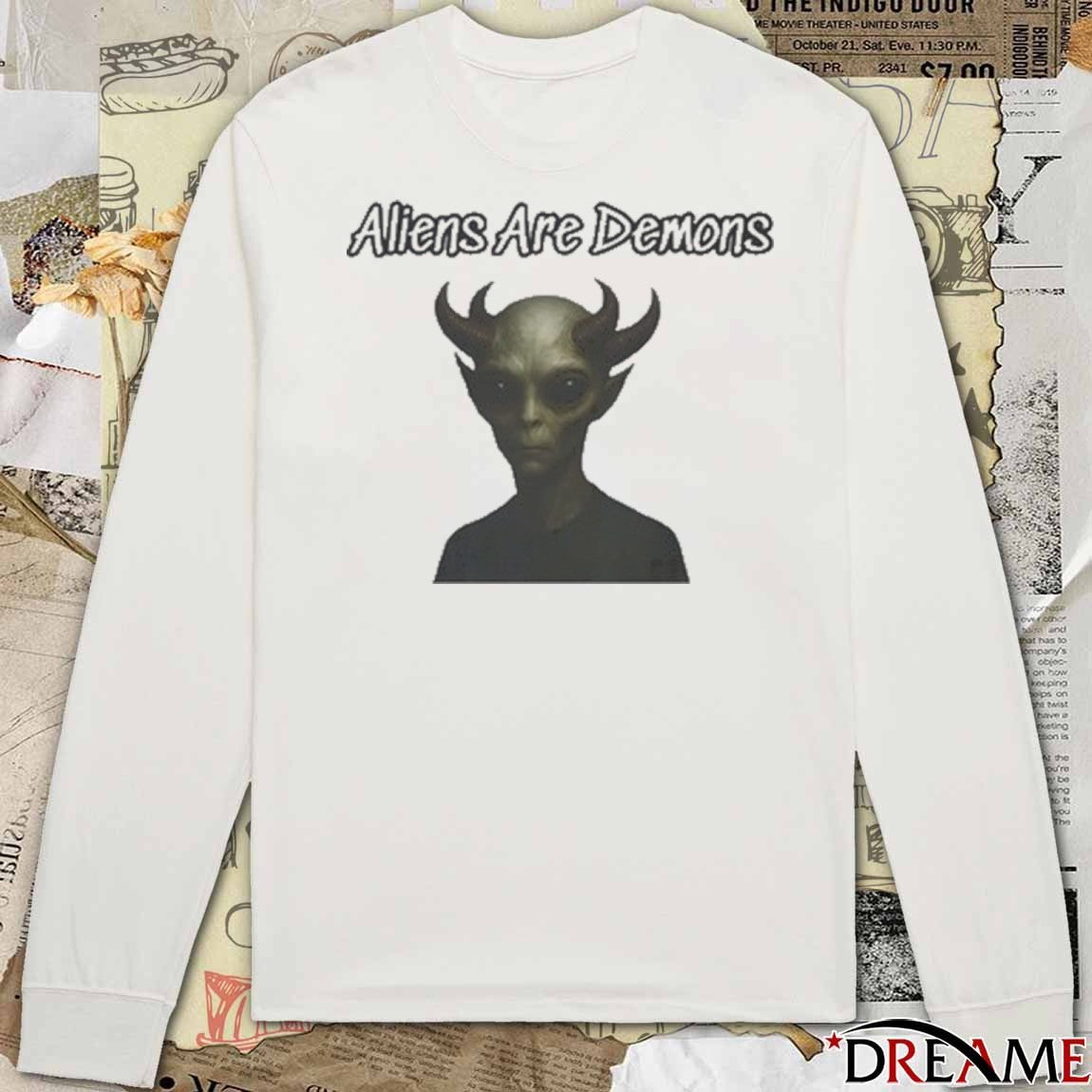 Ted Logan Aliens Are Demons 2025 t-shirt