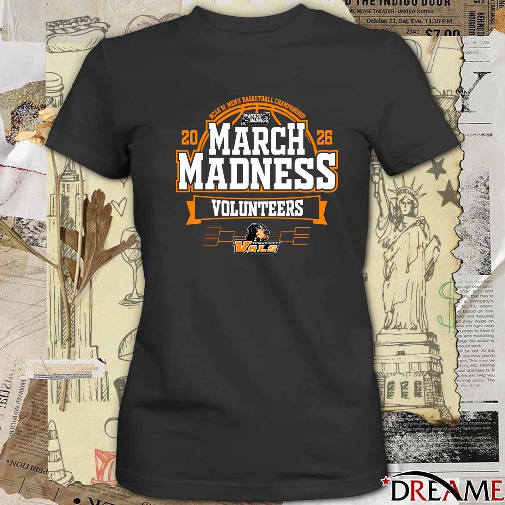 Tennessee Volunteers 2026 NCAA DI Men’s Basketball Championship March Madness t-shirt