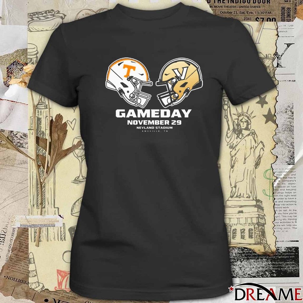 Tennessee Volunteers Vs Vanderbilt Commodores College Football November 29 Neyland Stadium Knoxville TN t-shirt