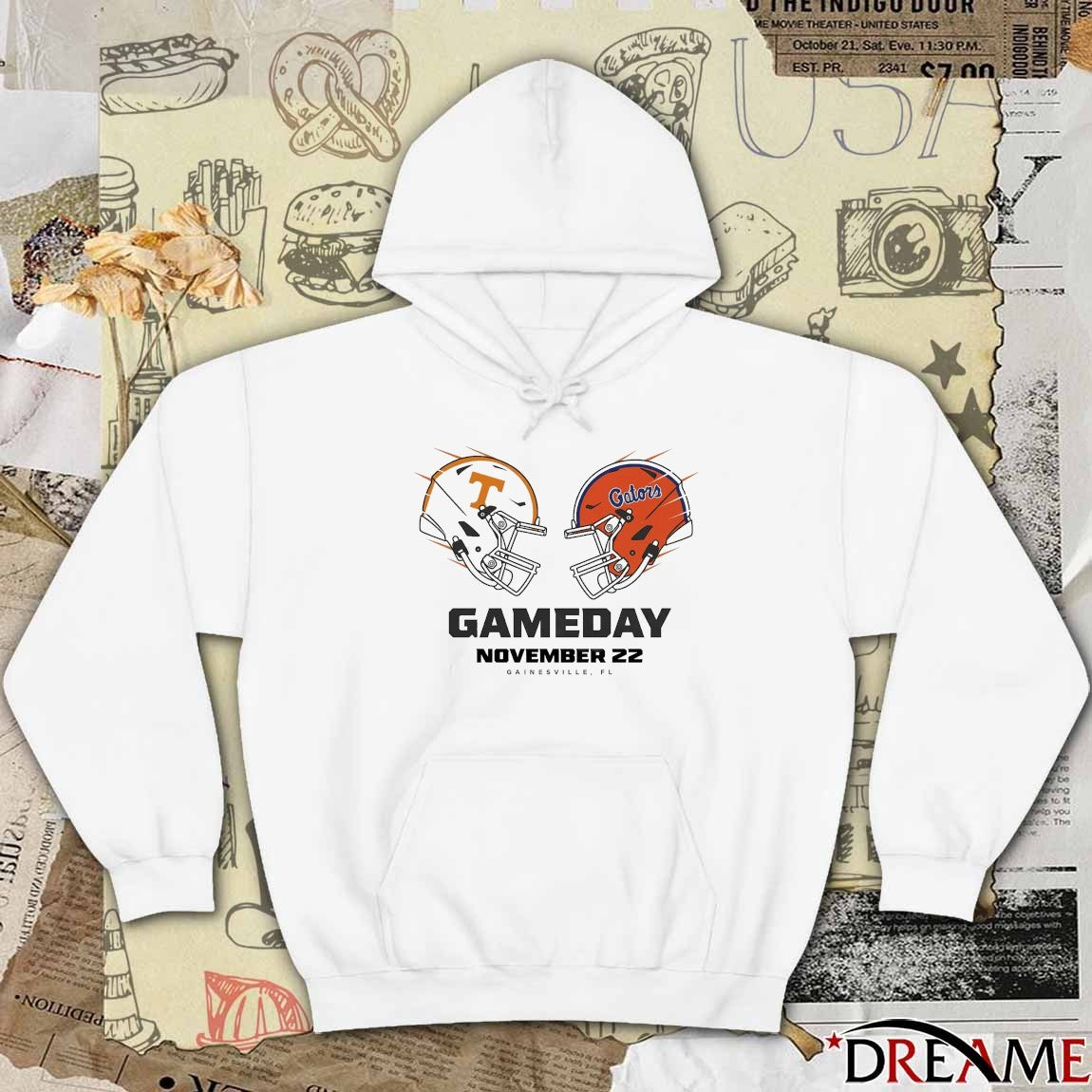 Tennessee Volunteers vs Florida Gators College Football November 22 Gainesville, FL t-shirt