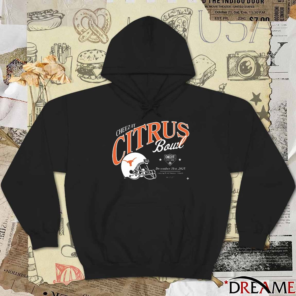 Texas Longhorns 2025 Cheez-It Citrus Bowl Camping World Stadium Orlando December 31 Helmet t-shirt