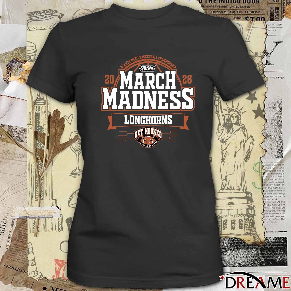Texas Longhorns 2026 NCAA DI Men’s Basketball Championship March Madness t-shirt