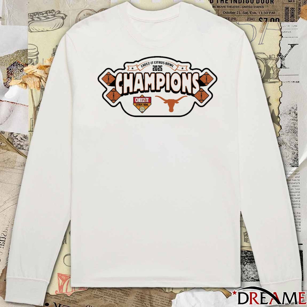 Texas Longhorns Cheez-It Citrus Bowl Champions 2025 t-shirt