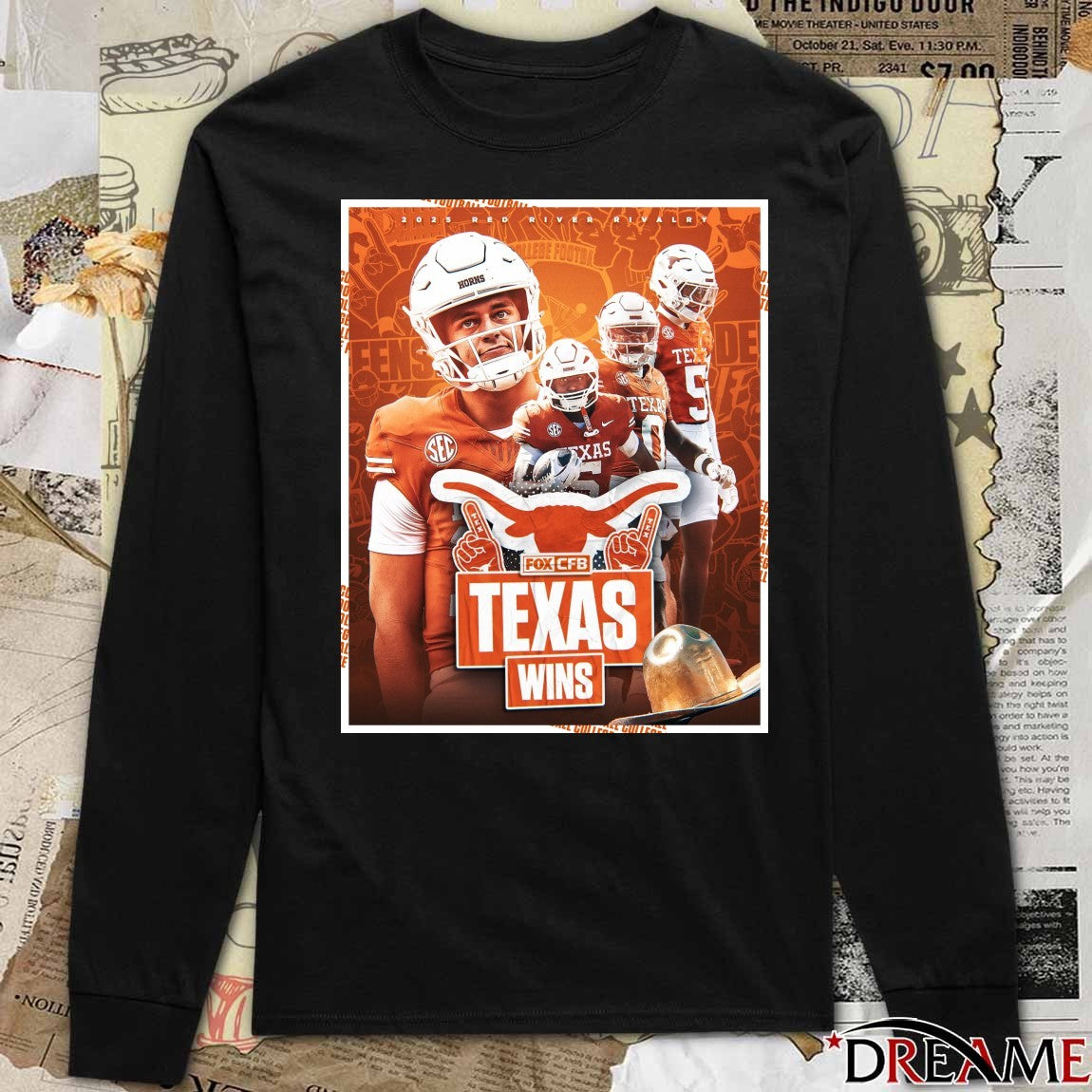 Texas Longhorns Takes Down Oklahoma Sooners at Cotton Bowl Stadium 2025 Poster shirt