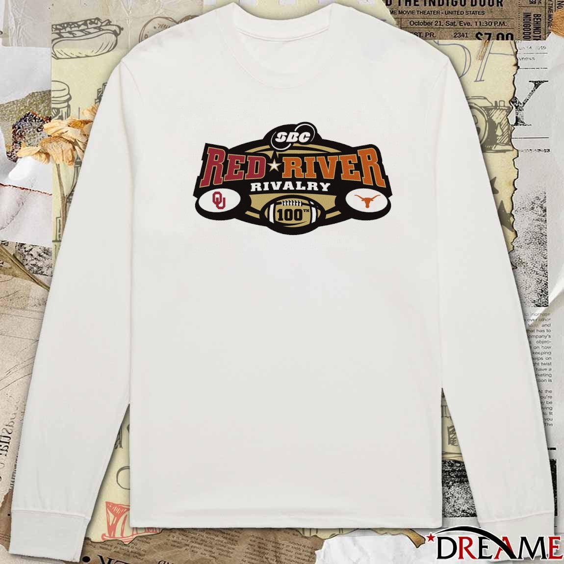 Texas Longhorns Vs Oklahoma Sooners SBC Red River Rivalry Logo 2025 t-shirt