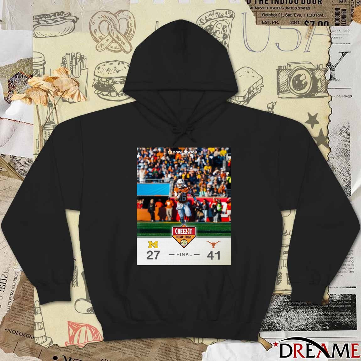 Texas Longhorns defeated Michigan Wolverines 2025 Cheez-It Citrus Bowl Final Score 41 – 27 Poster t-shirt