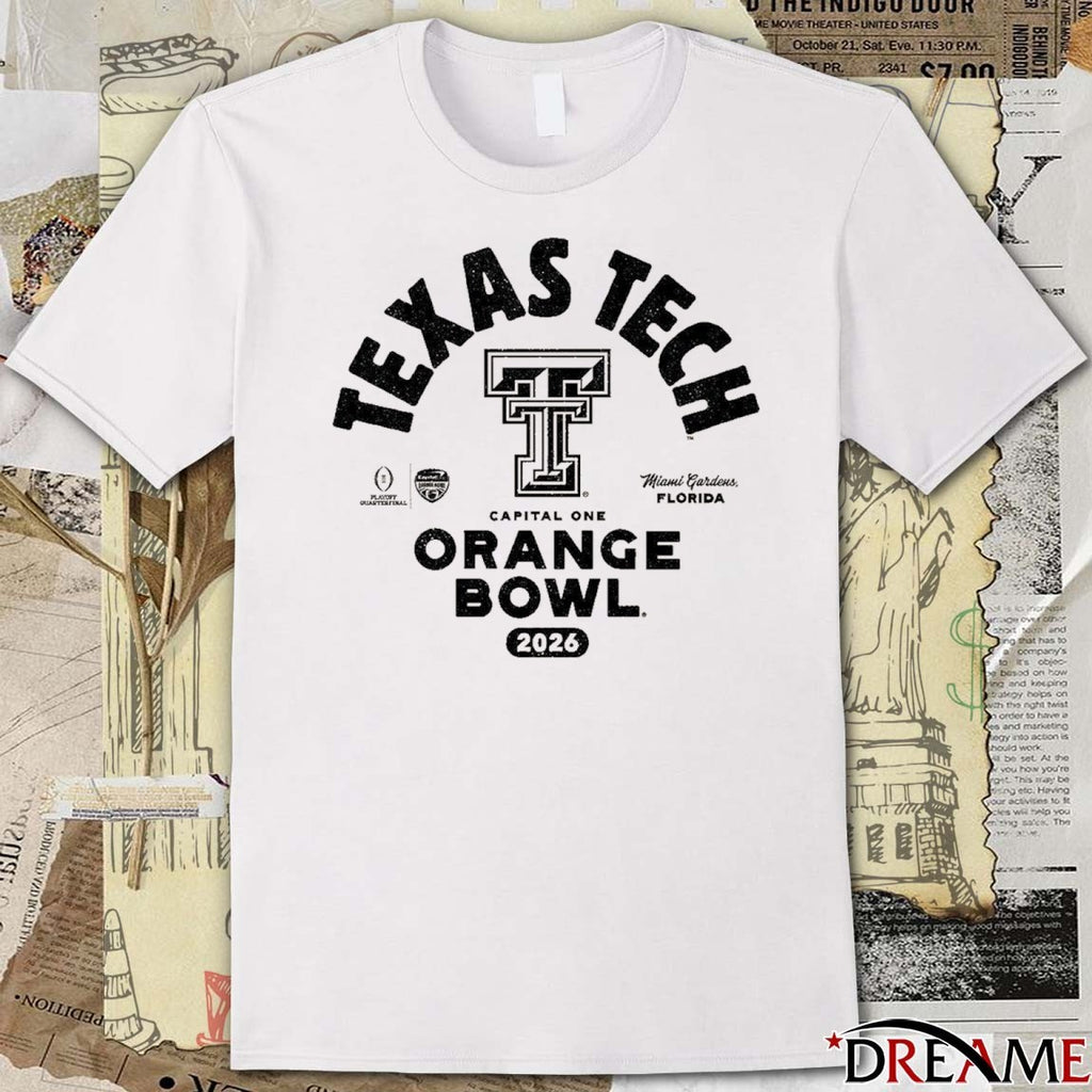 Texas Tech 2026 Capital One Orange Bowl Bound Miami Gardens Florida t-shirt