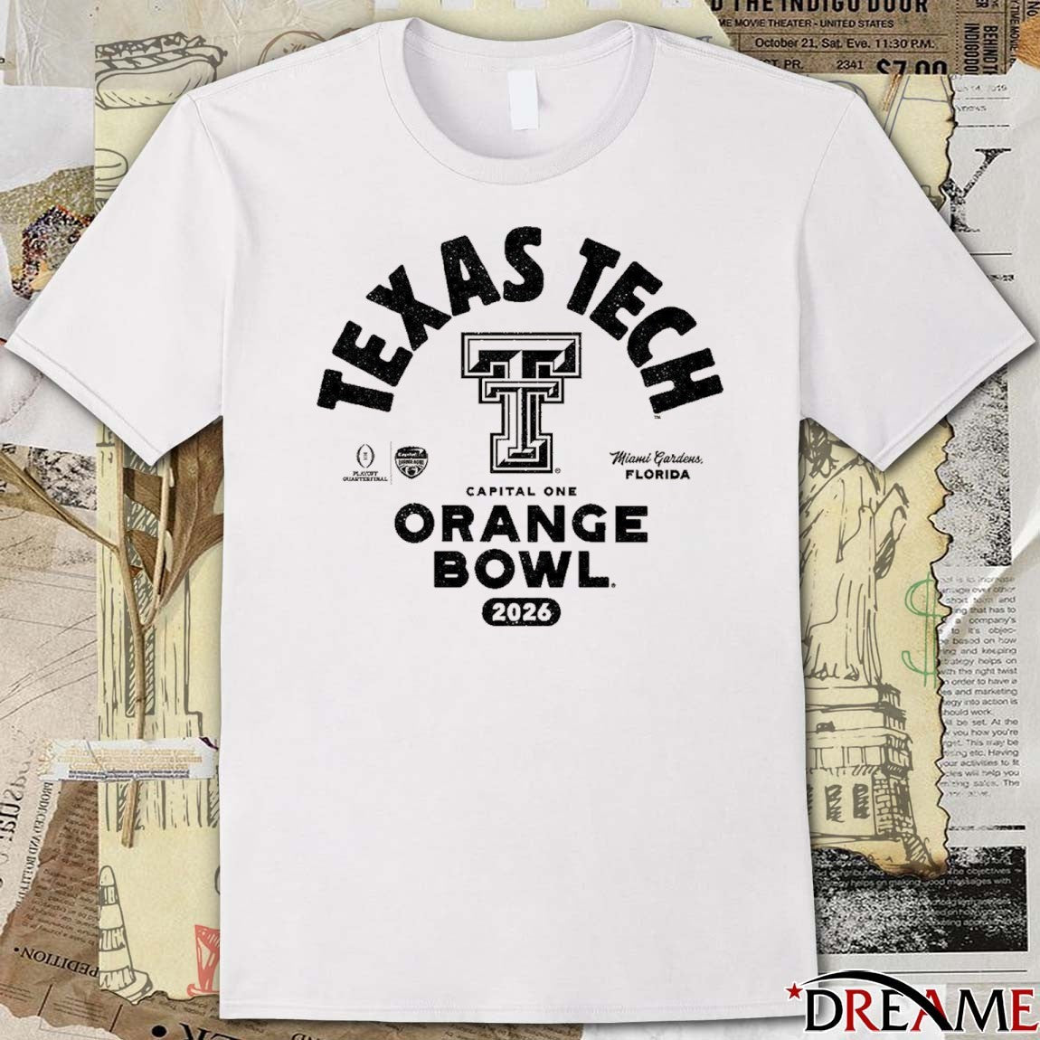Texas Tech 2026 Capital One Orange Bowl Bound Miami Gardens Florida t-shirt