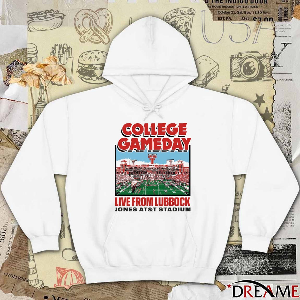 Texas Tech Red Raider ESPN College Gameday 2025 Live From Lubbock Jones AT&T Stadium t-shirt
