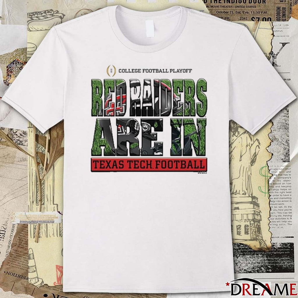 Texas Tech Red Raiders 2025-26 College Football Playoff Bound Red Raiders Are In Helmet t-shirt