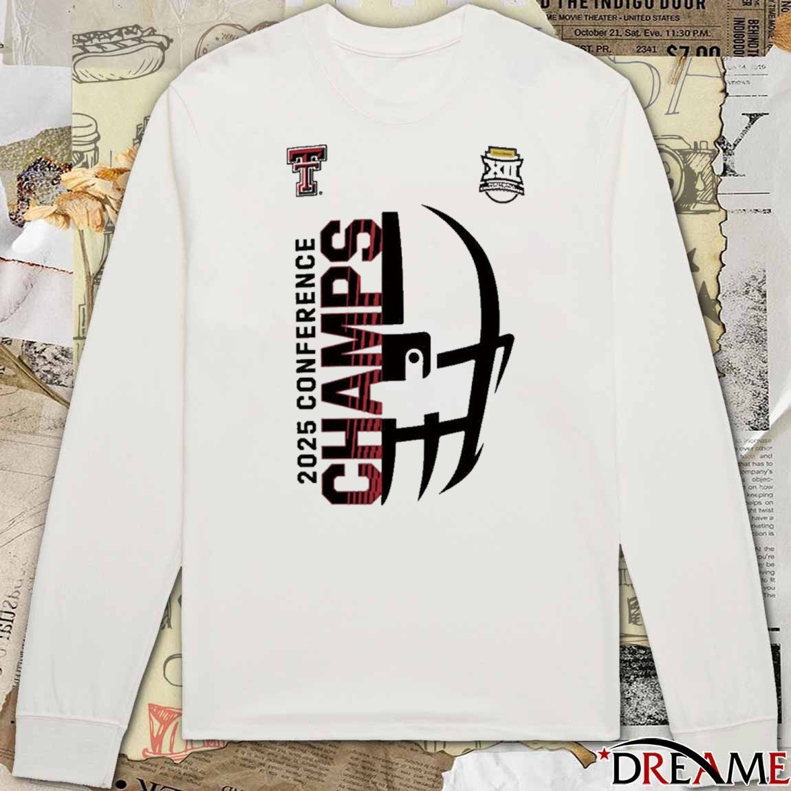 Texas Tech Red Raiders 2025 Big 12 Football Champions t-shirt