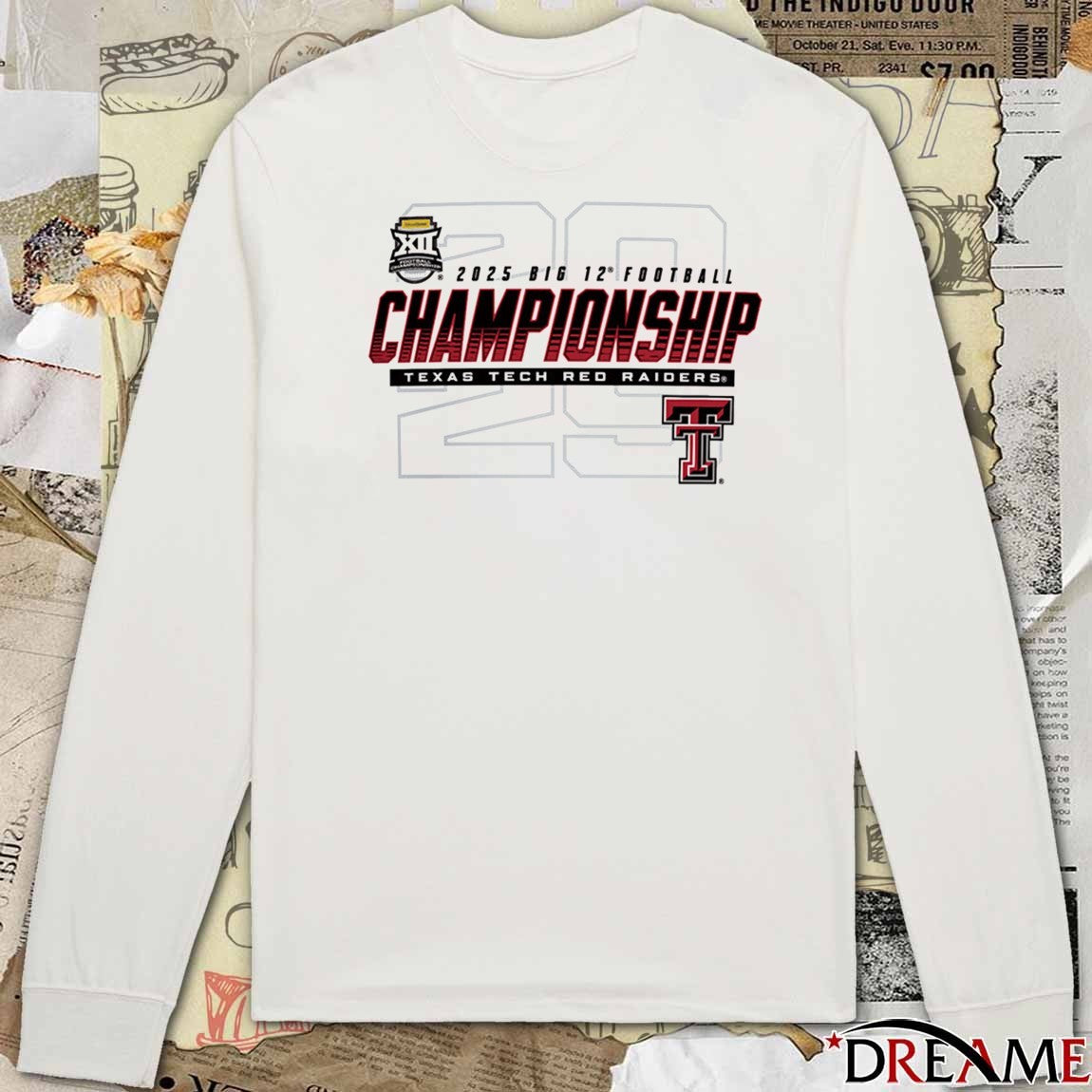 Texas Tech Red Raiders 2025 Big 12 Football Championship Big XII Bound t-shirt