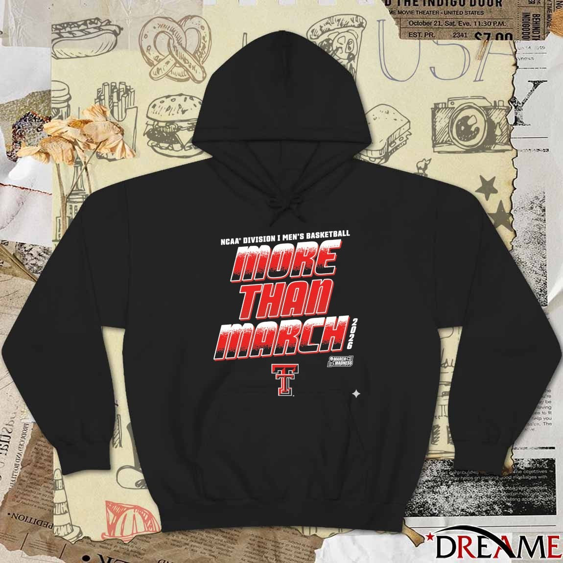 Texas Tech Red Raiders 2026 NCAA Division I Men’s Basketball More Than March t-shirt