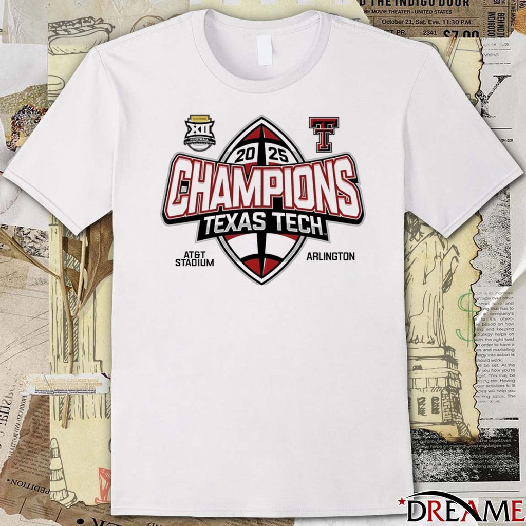 Texas Tech Red Raiders Big 12 Champions AT&T Stadium Arlington t-shirt