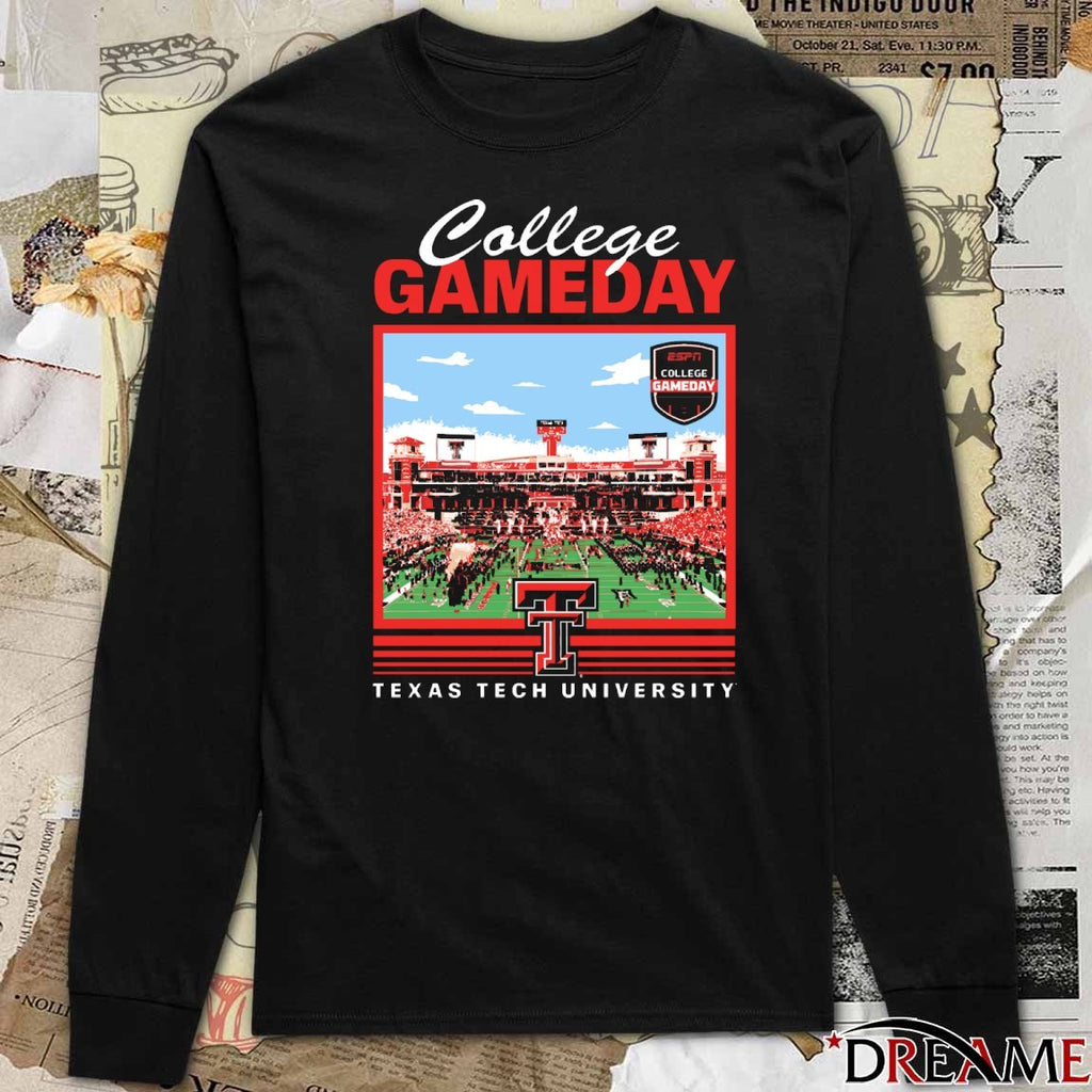 Texas Tech Red Raiders ESPN 2025 College GameDay Stadium Texas Tech University t-shirt