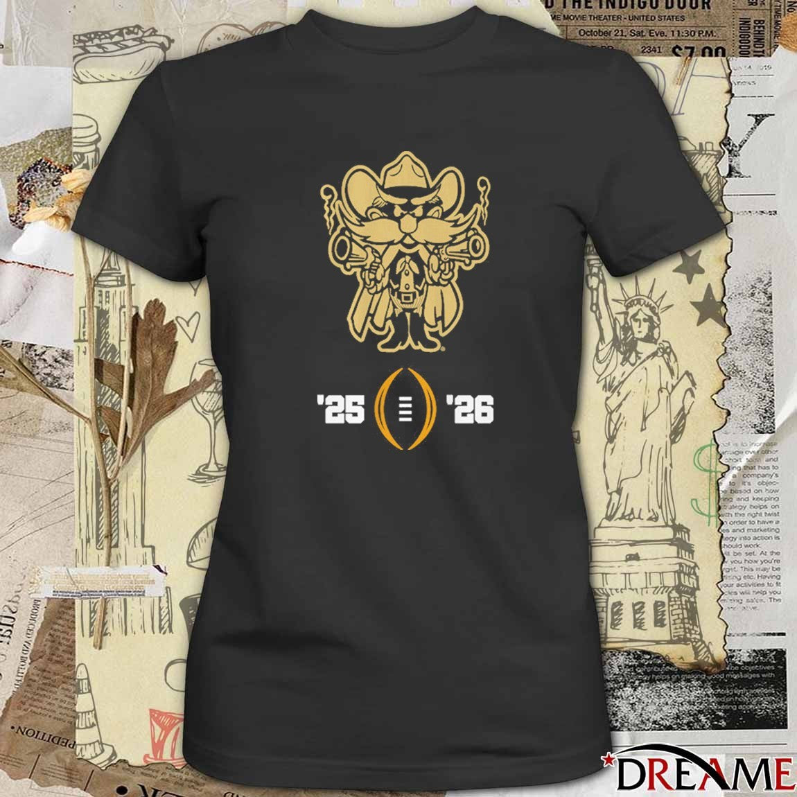 Texas Tech Red Raiders Football 2025-26 College Football Playoff Mascot t-shirt