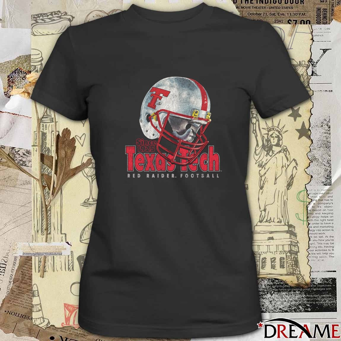 Texas Tech Red Raiders Football Dogpile Since 1925 Helmet t-shirt