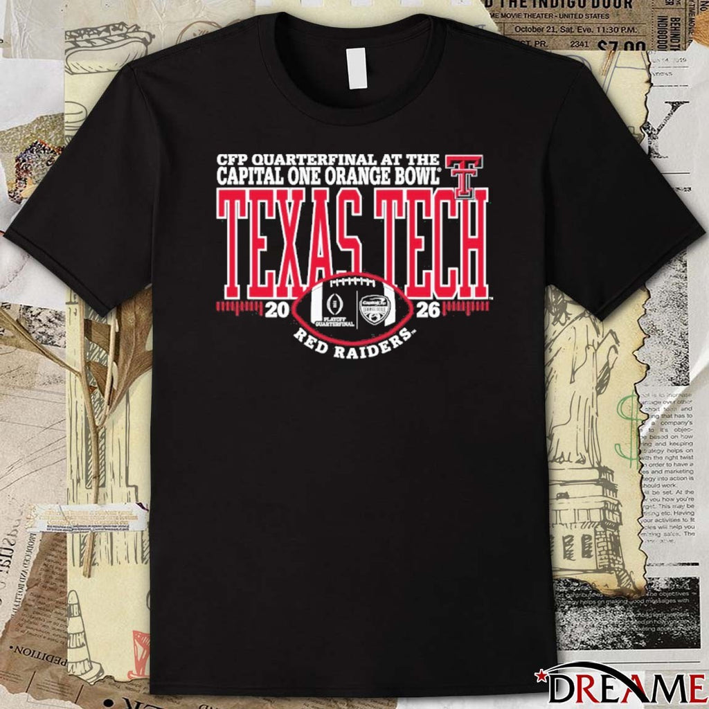 Texas Tech University Red Raiders Football 2026 College Football Playoffs Orange Bowl t-shirt