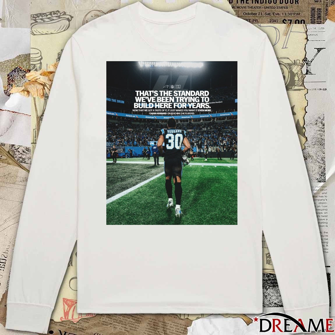 That’s The Standard We’ve Been Trying To Build Here For Years Carolina Panthers Chuba Hubbard Poster t-shirt