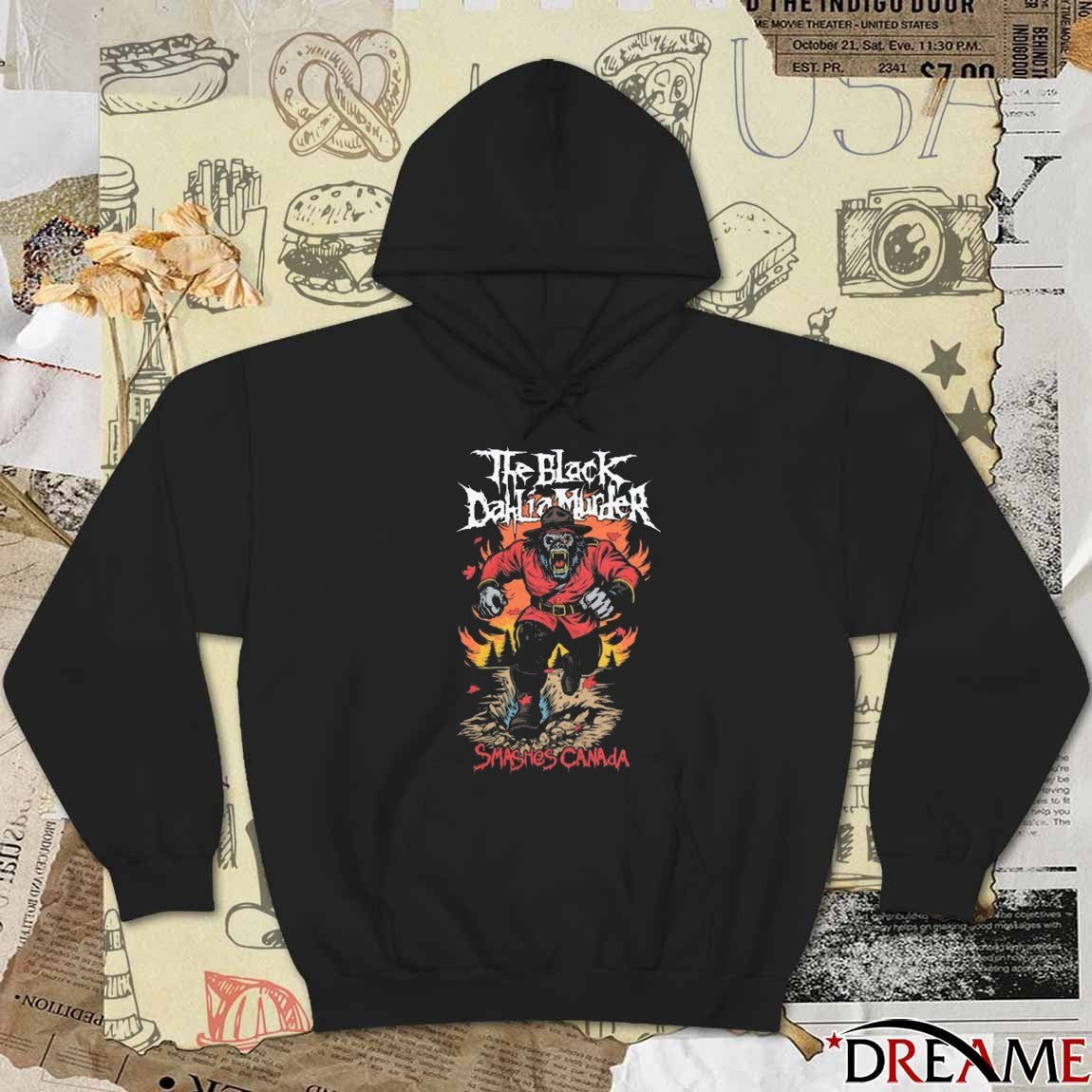 The Black Dahlia Murder Smashes Canada 2025 Painting t-shirt