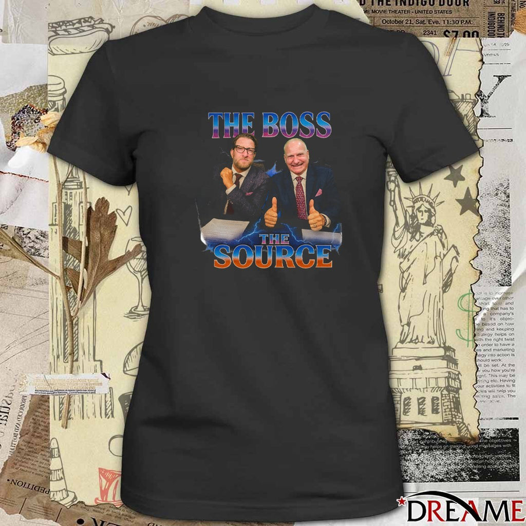 The Boss The Source Dave Portnoy and Stu Feiner t-shirt