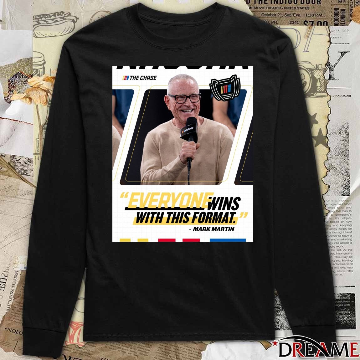 The Chase Everyone Wins With This Format Mark Martin Poster t-shirt