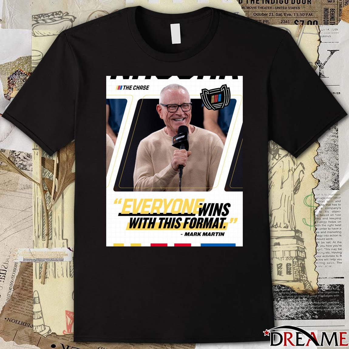 The Chase Everyone Wins With This Format Mark Martin Poster t-shirt