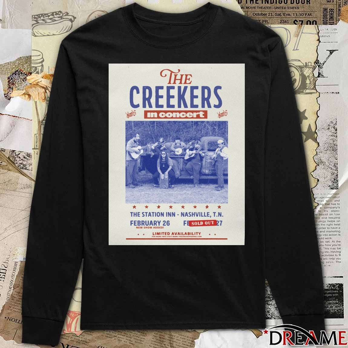 The Creekers In Concert The Station Inn Nashville TN February 26 2026 Poster t-shirt