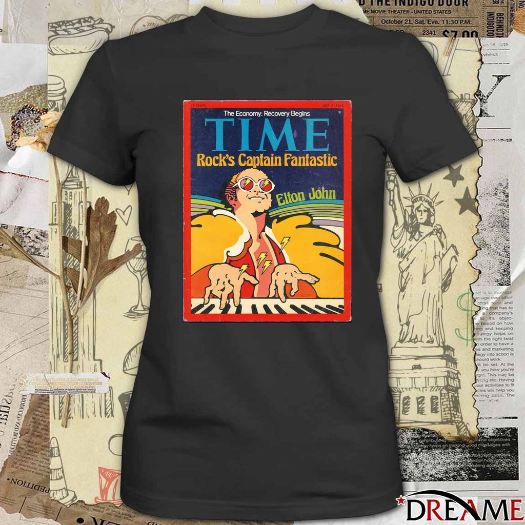 The Economy Recovery Begins Time Rock’s Captain Fantastic Elton John 2025 Poster t-shirt