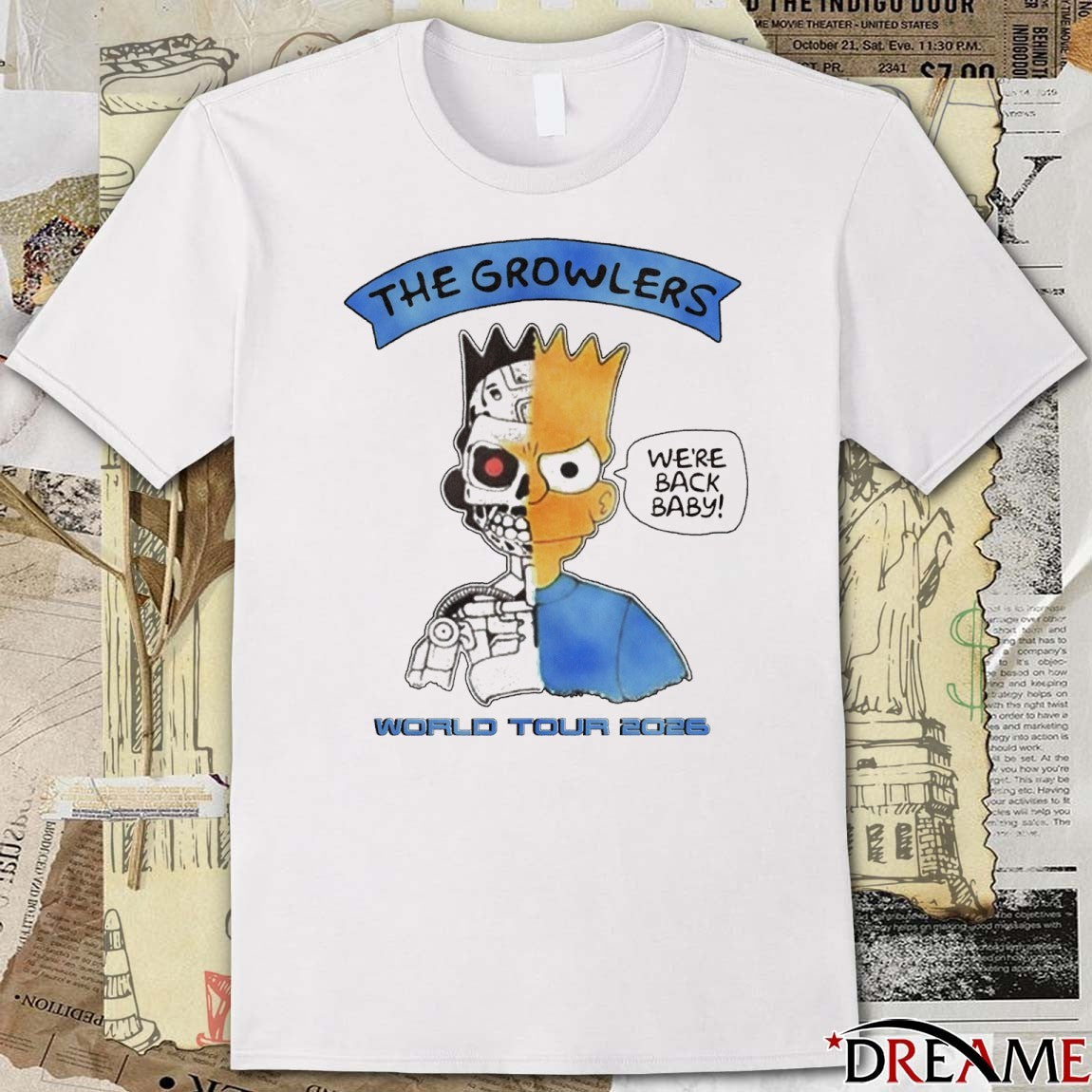 The Growlers World Tour 2026 We’re Back, Baby t-shirt