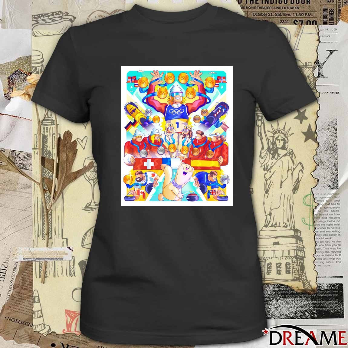 The Incredible History Of Day 15 At Milano Cortina 2026 Art Poster t-shirt