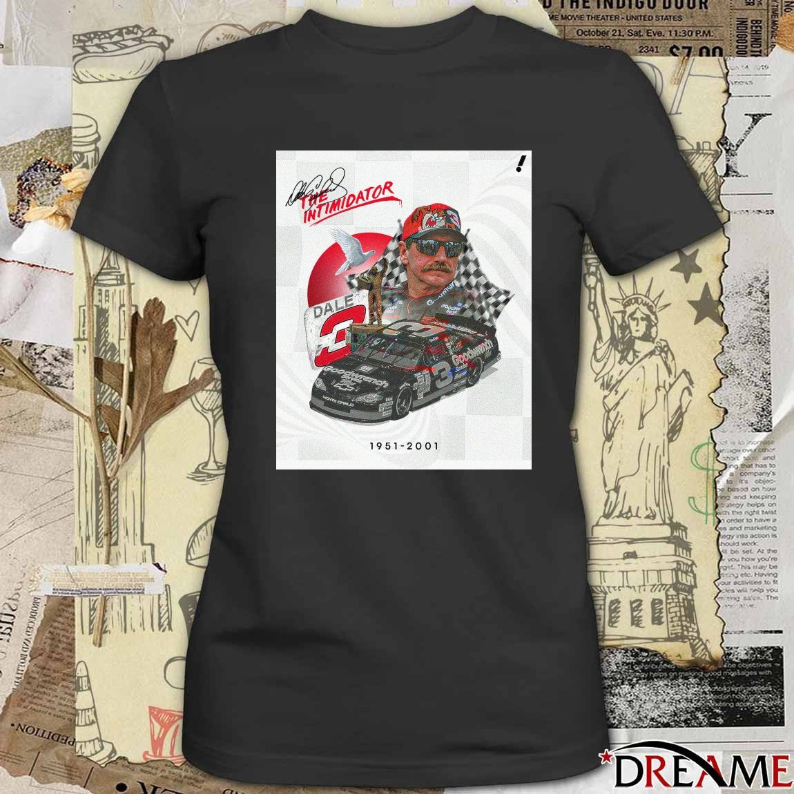 The Intimidator Hall Of Fame Driver Dale Earnhardt Sr 1952-2001 At The Daytona 500 t-shirt