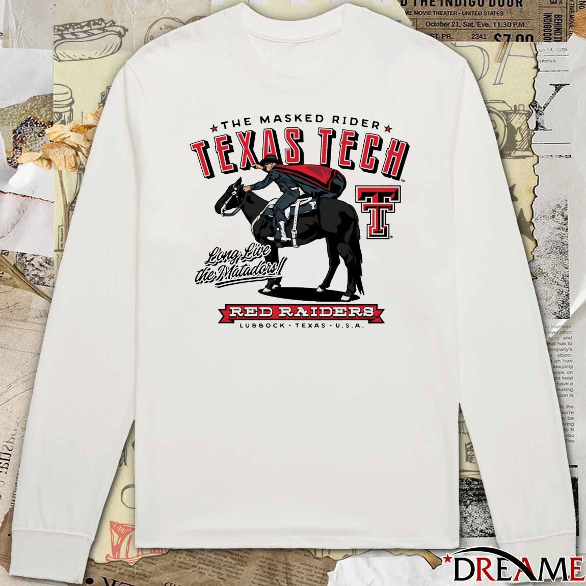 The Masked Rider Texas Tech Red Raiders Fast Fearless Long LIve The Matadors Lubbock Texas USA t-shirt