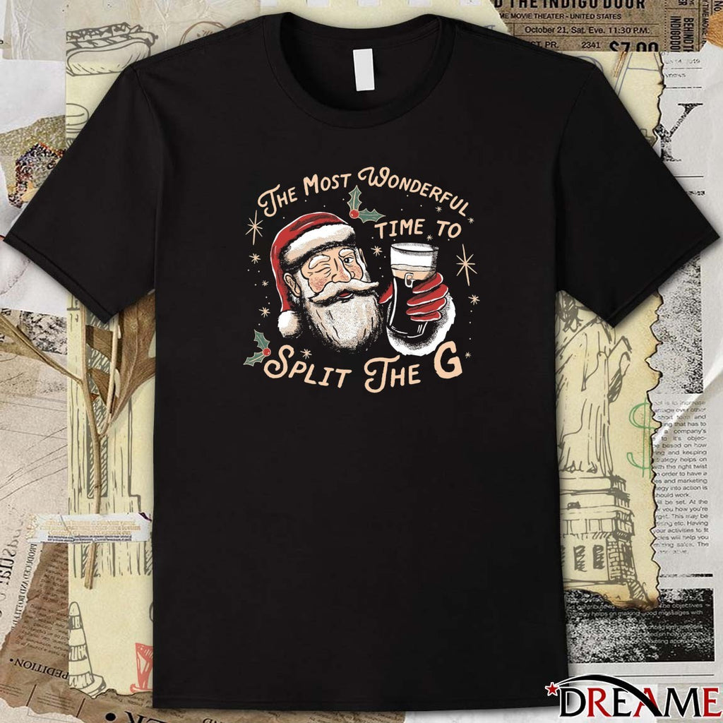 The Most Wonderful Time To Split the G Ugly Christmas Sweater 2025 t-shirt