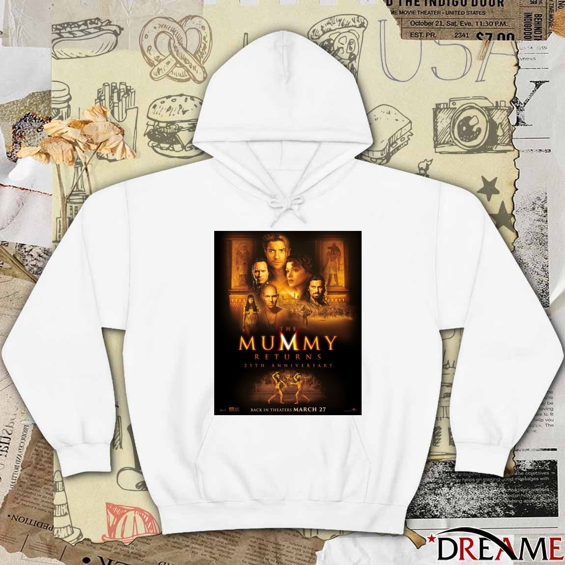 The Mummy Returns 25th Anniversary Back In Theaters March 27 Poster t-shirt