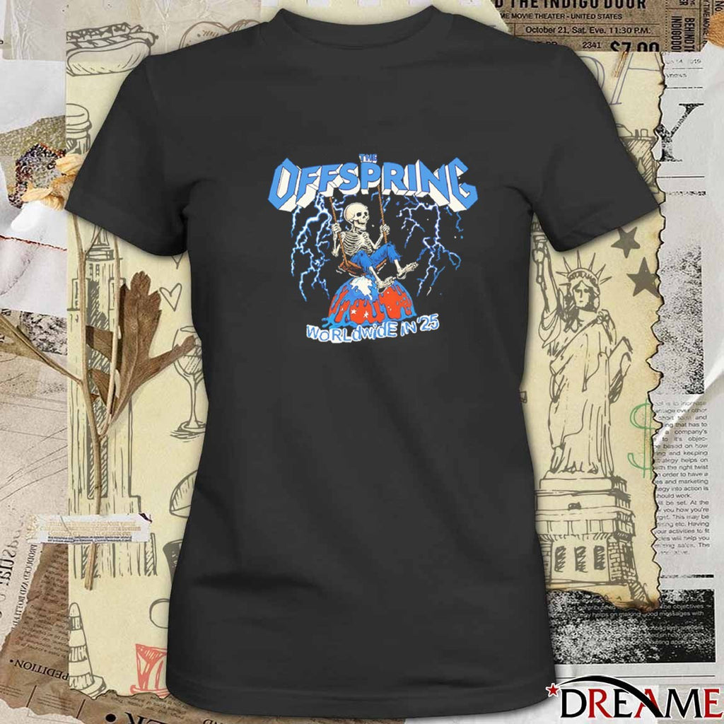 The Offspring Swinging Skeleton Worldwide In 2026 Tour t-shirt