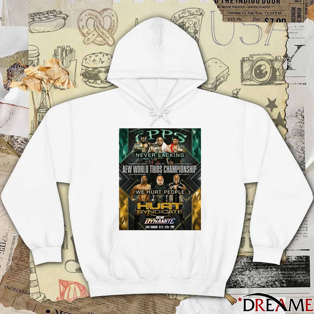 The Opps Never Lacking AEW World Trios Championship We Hurt People Hurt Syndicate 2025 Poster t-shirt