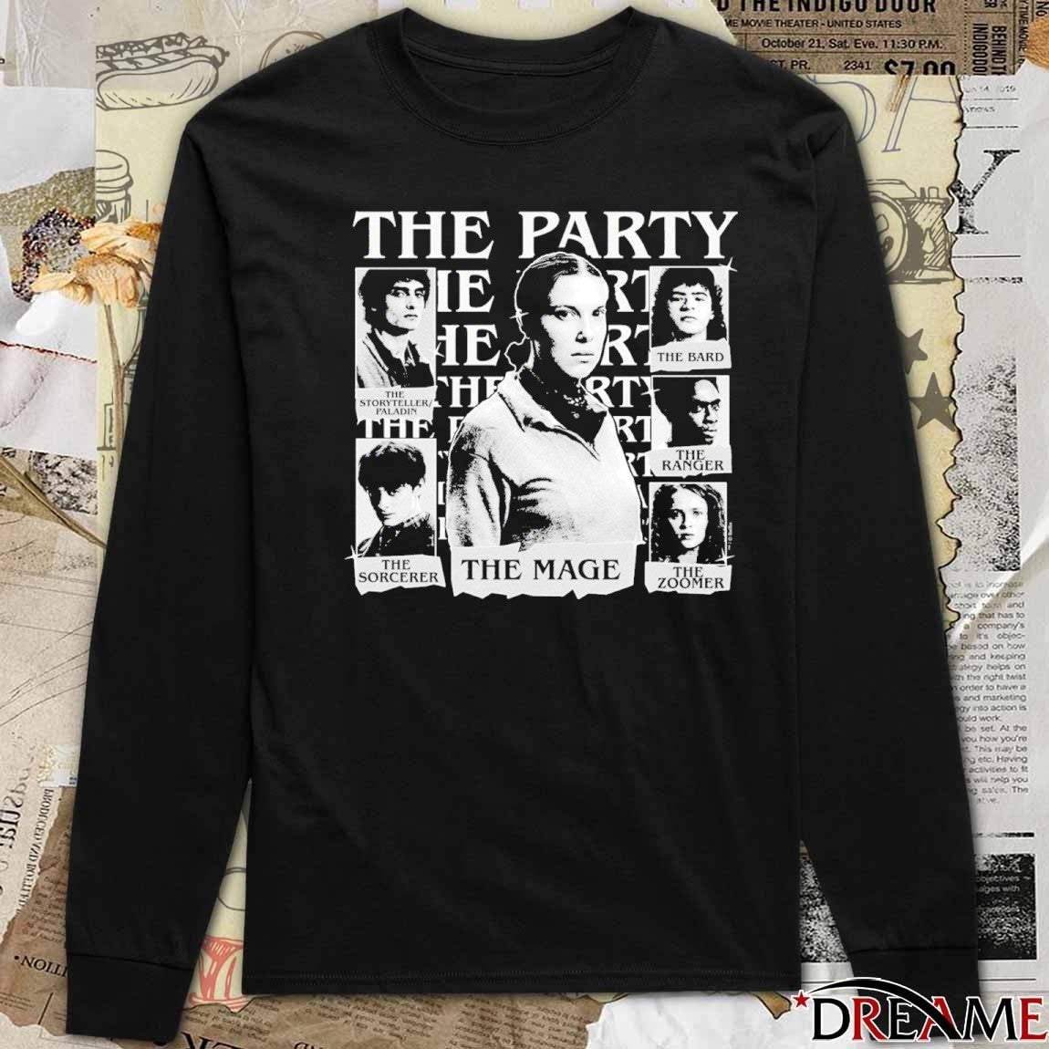 The Party The Mage The Storyteller Paladin The Sorcerer The Bard The Ranger The Zoomer t-shirt