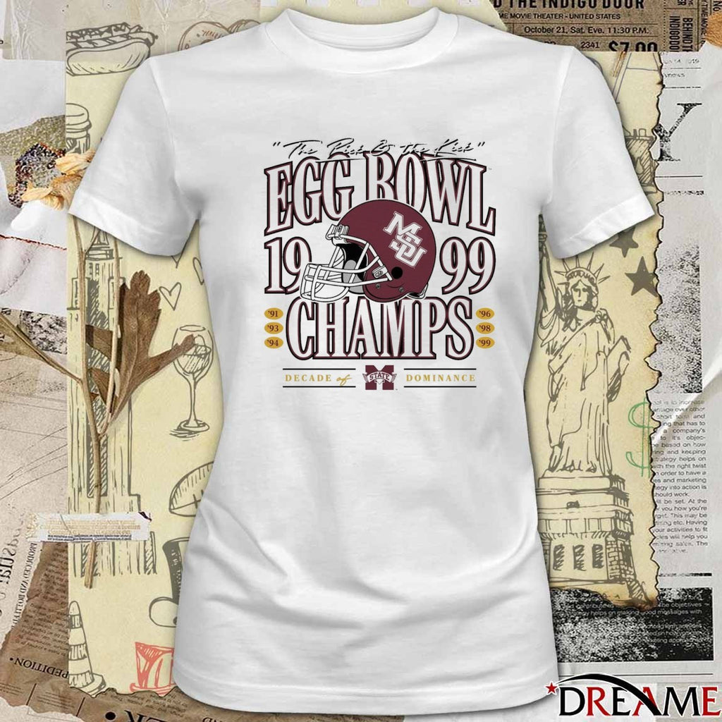 The Pick And The Kick Mississippi State Bulldogs 99 Egg Bowl Champs Decade Dominance t-shirt