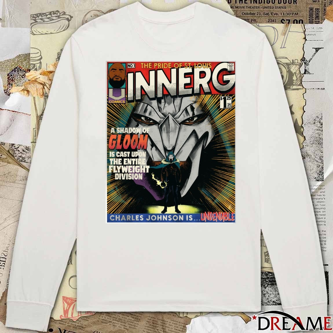 The Pride Of St Louis Innerg A Shadow Of Gloom Is Cast Upon The Entire Flyweight Division Poster t-shirt