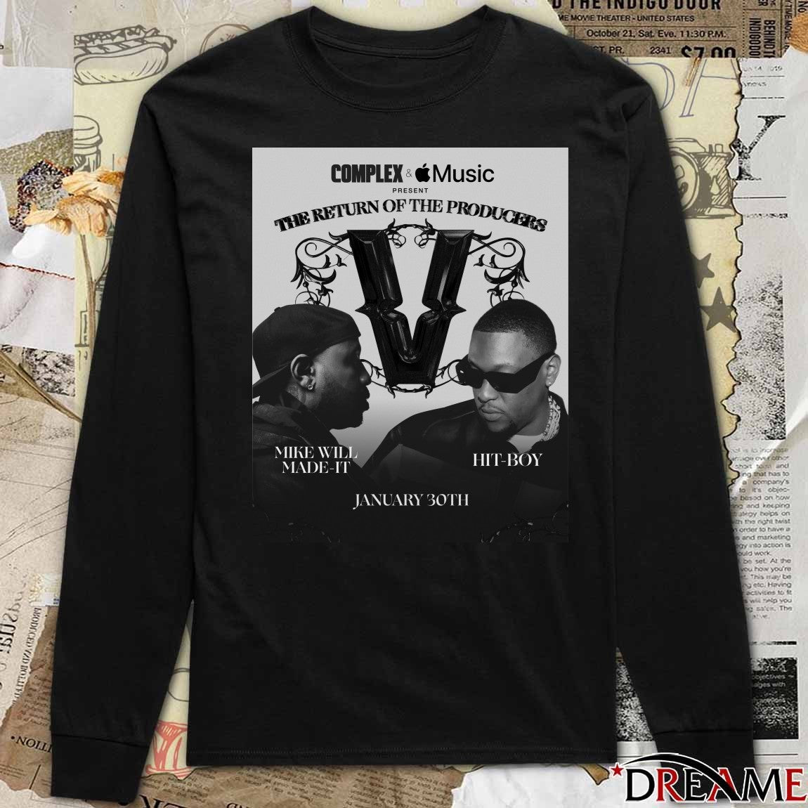 The Return Of The Producers Mike Will Made-It Hit-Boy January 30th 2026 Poster t-shirt
