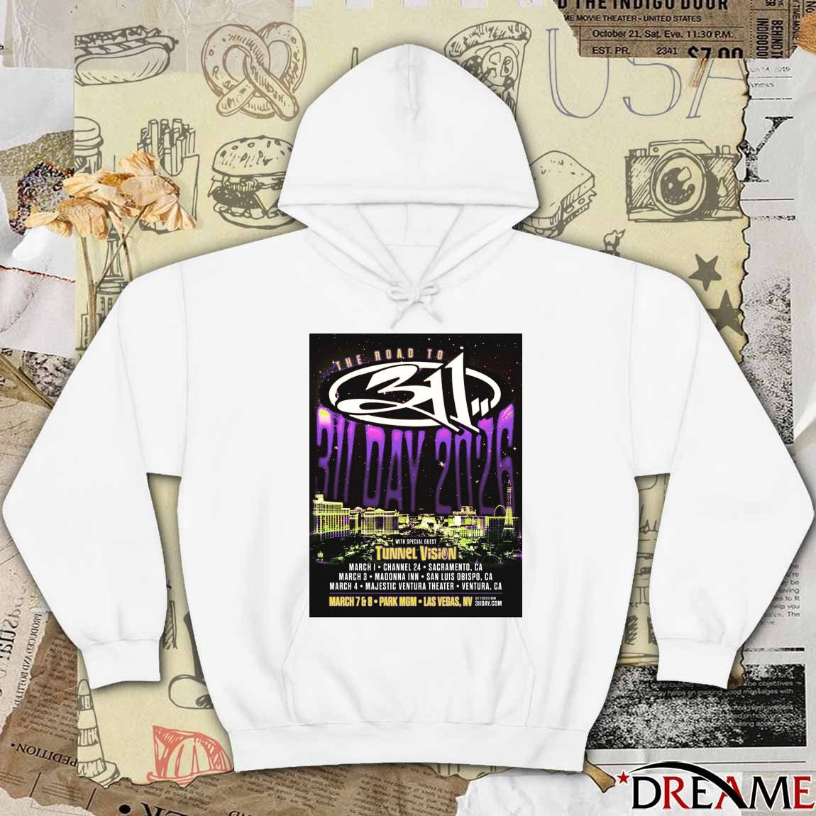 The Road to 311 Day 2026 Tour March March 7 – 8 Las Vegas, NV Park MGM Poster t-shirt