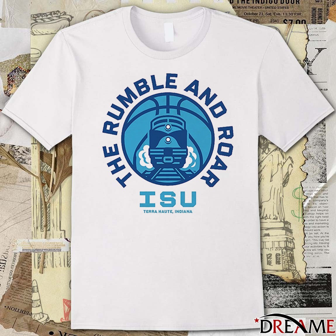 The Rumble And Roar ISU Indiana State Terra Haute IN t-shirt