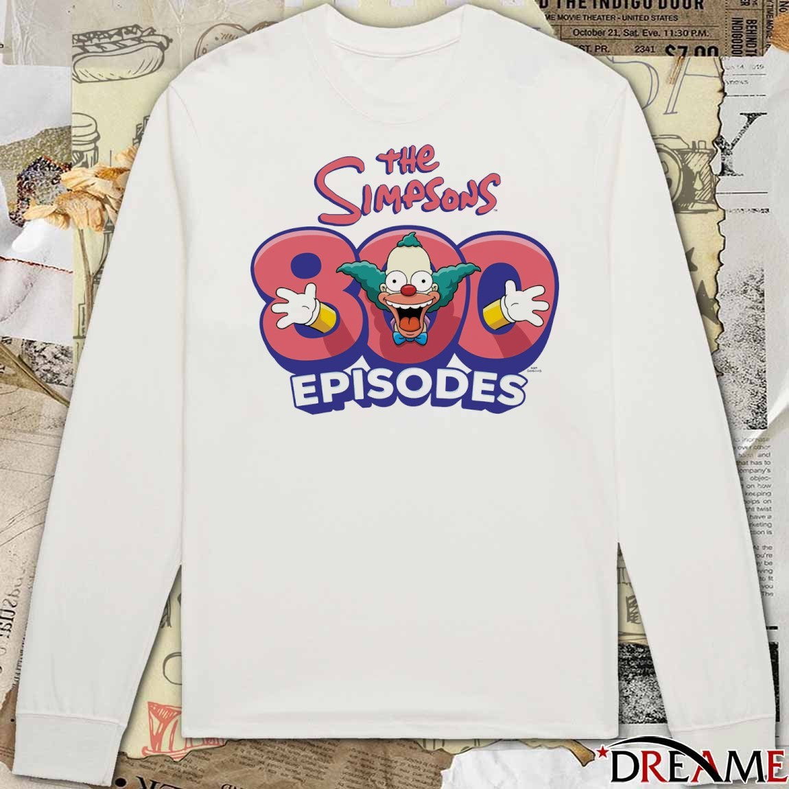 The Simpsons 800 Episodes Logo t-shirt