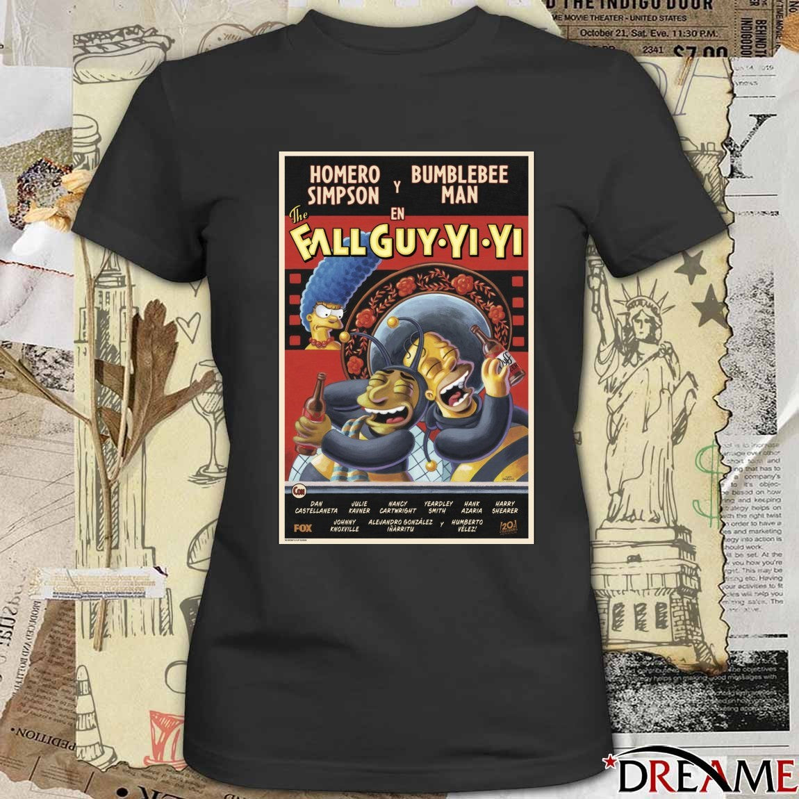 The Simpsons The Fall Guy-Yi-Yi Homer Simpson Bumblebee Man Poster t-shirt