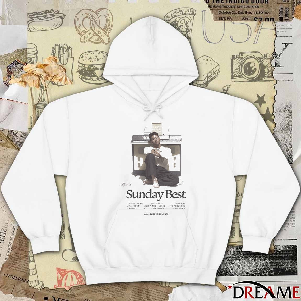 The Sunday Best Tracklist An Album By Nick Jonas t-shirt