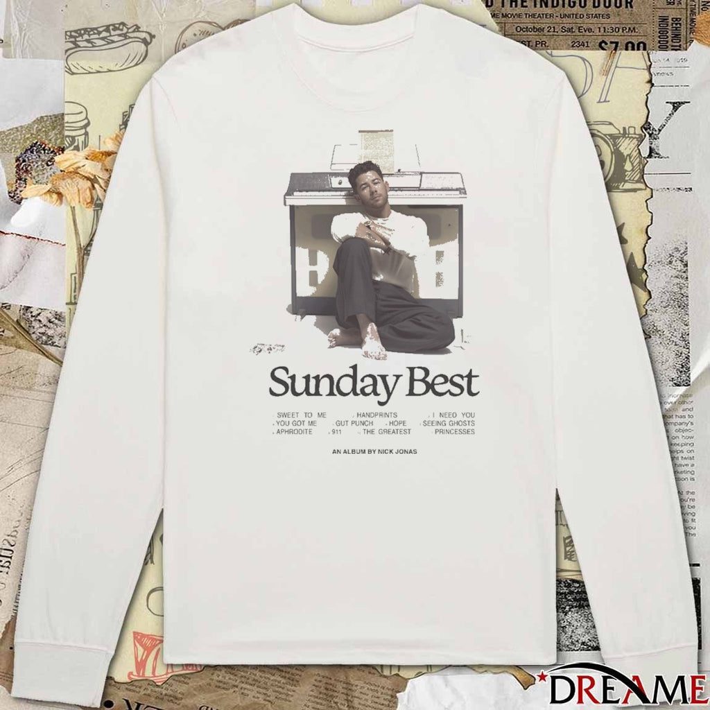 The Sunday Best Tracklist An Album By Nick Jonas t-shirt