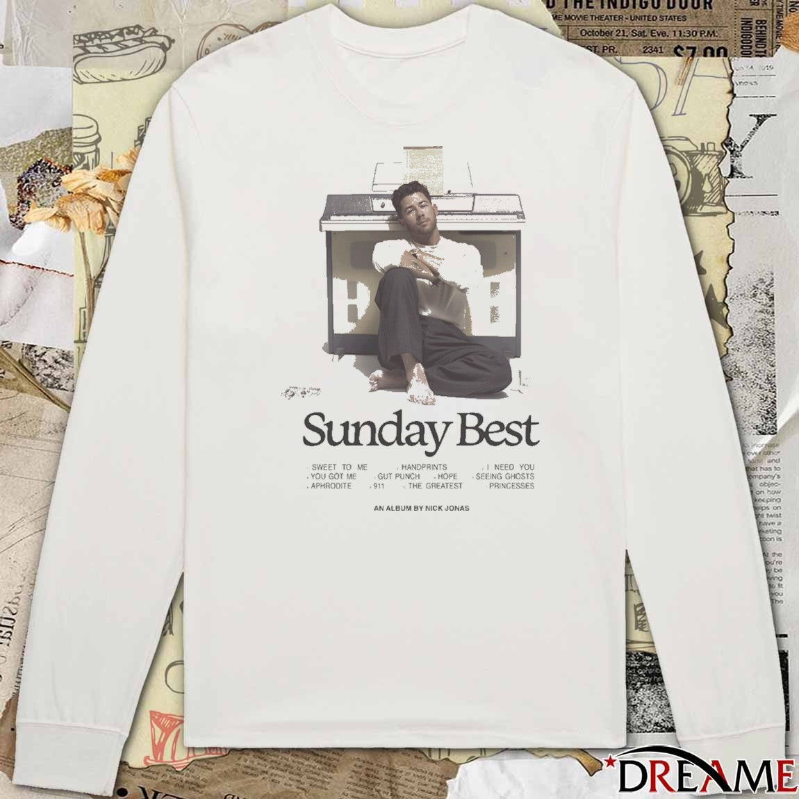 The Sunday Best Tracklist An Album By Nick Jonas t-shirt