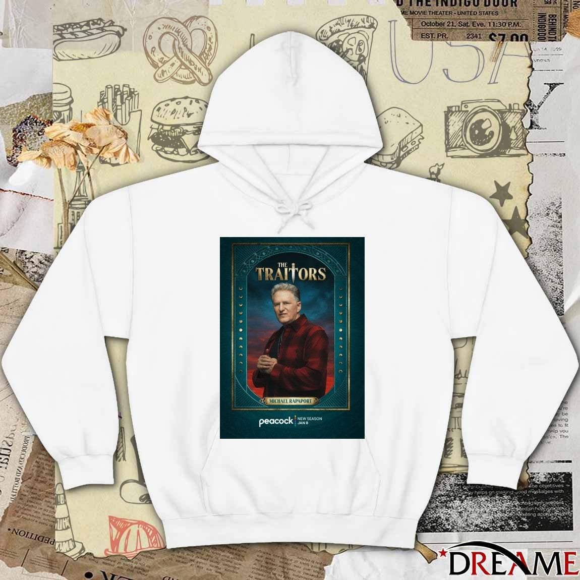 The Traitors Michael Rapaport Peacock New Season January 8 2026 Poster t-shirt