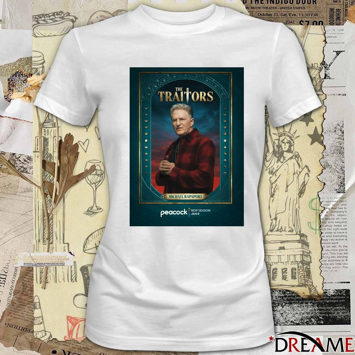 The Traitors Michael Rapaport Peacock New Season January 8 2026 Poster t-shirt